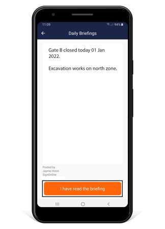 Worker App - Briefings - 005 - briefing with text